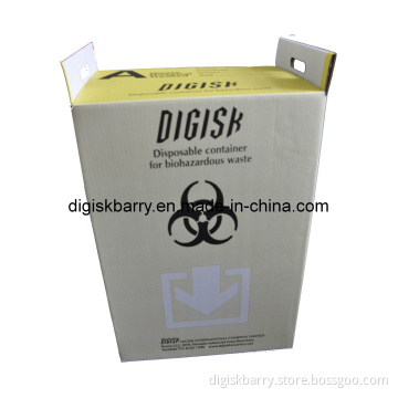 Disposable Container with Yellow Bag for Biohazardous Waste (60L)